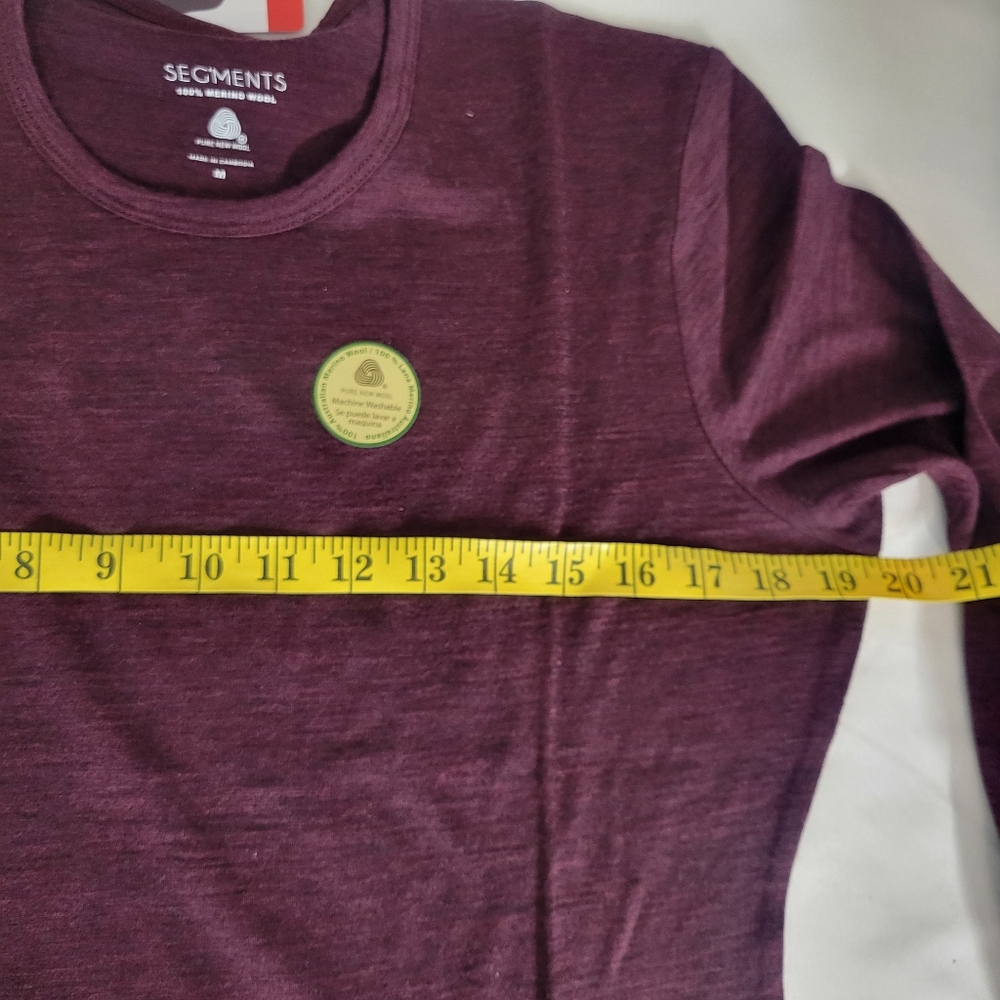 SEG’MENTS LADIES MERINO WOOL LONG SLEEVE BASE LAYER TOP - Picture 6 of 10